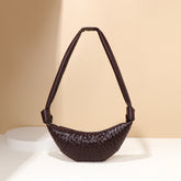 Sacs à bandoulière Croissant Sac à boulettes en cuir souple Sac à bandoulière Baguette Sac sous le bras